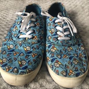 DISNEY | Donald Duck Disney Vans Style Shoes Blue